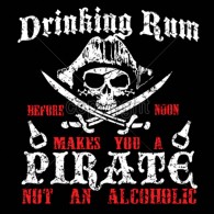 Drinking Rum Pirate
